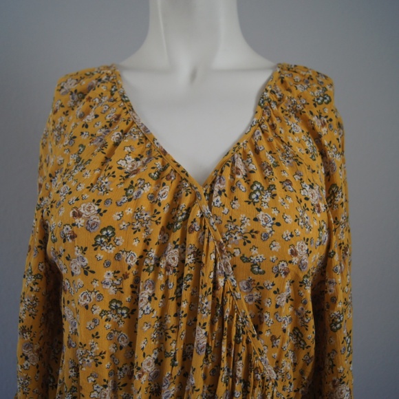 GiGio Floral Wrap Dress Women's Size S Boho NWT - Picture 2 of 10
